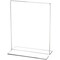 Plymor Clear Acrylic Sign Display / Literature Holder (Bottom-Load), 6" W x 8" H